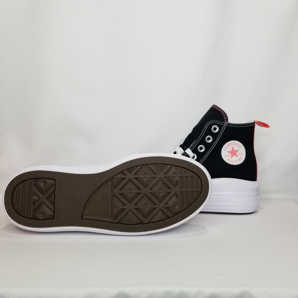 Converse CTAS Move Canvas  HI Top Sneakers Women's  7.5 Black Pink  271716C NEW - Picture 5 of 7